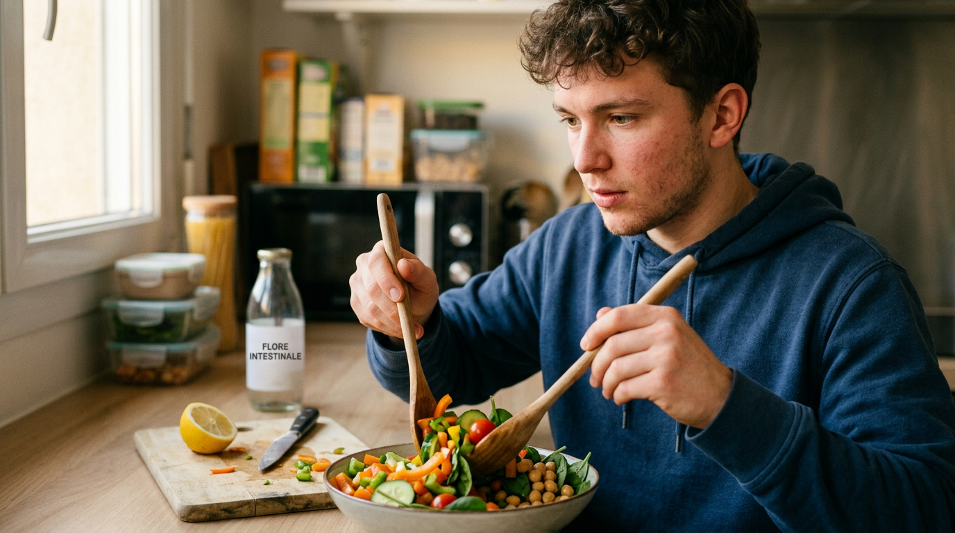 Alimentation, microbiote et peau : ce que la science change pour ta vie étudiante