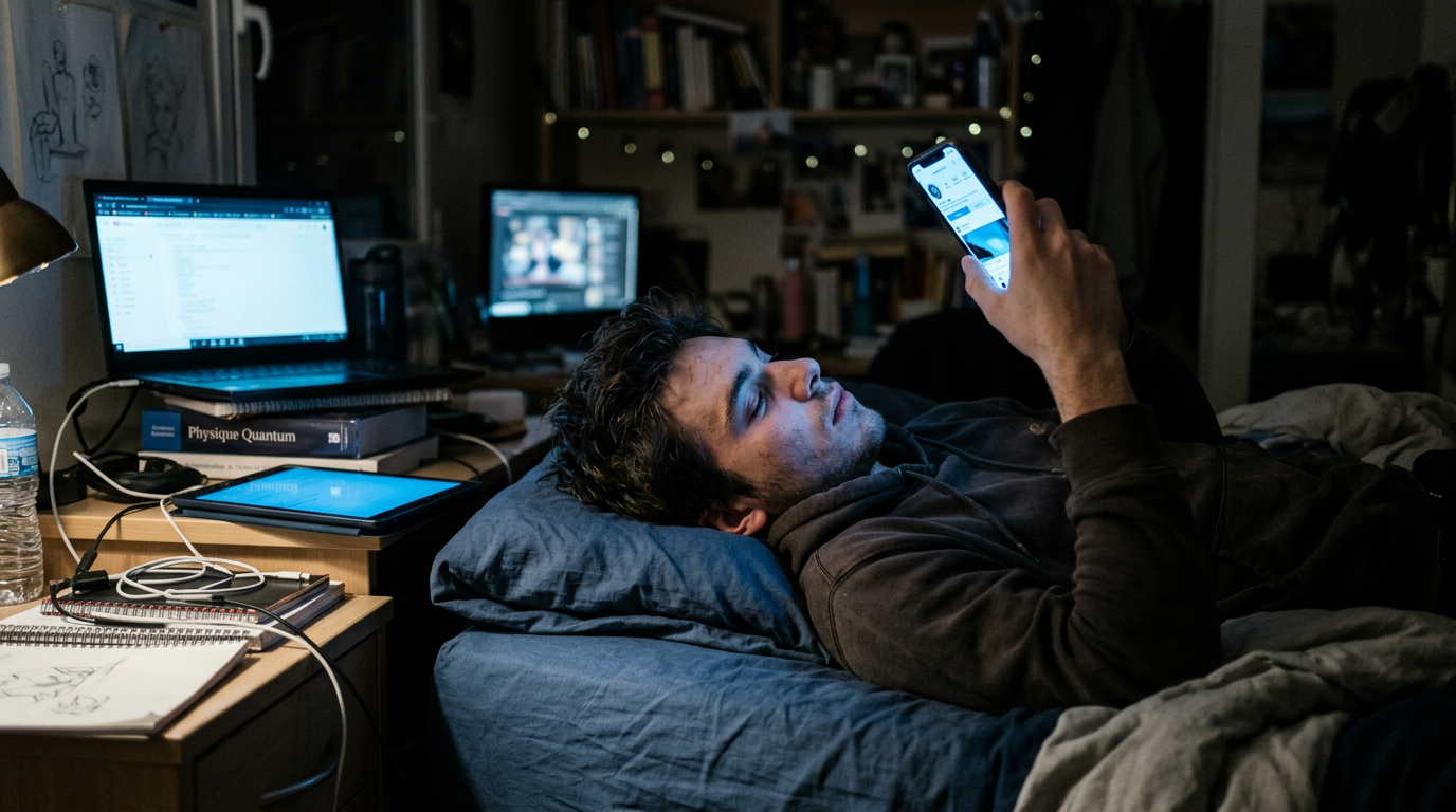 Hyperconnexion : la charge mentale numérique des 18-25 ans