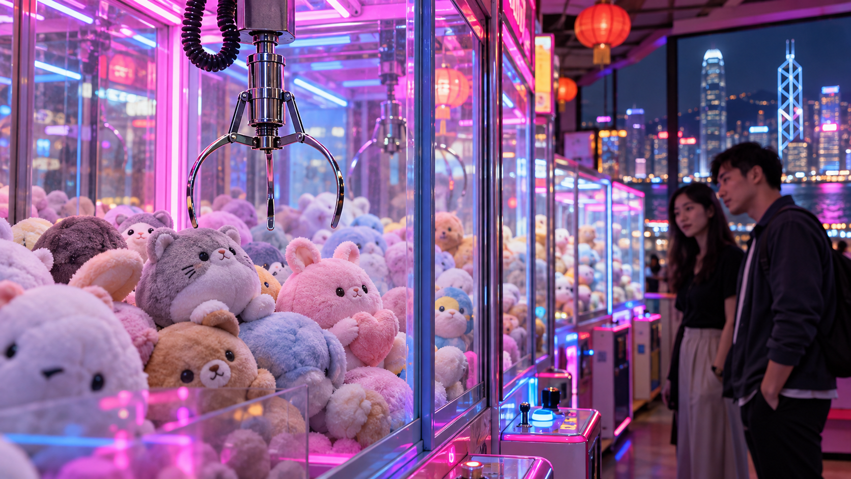 Machines à pince à Hong Kong : ce que cache un petit prix par partie