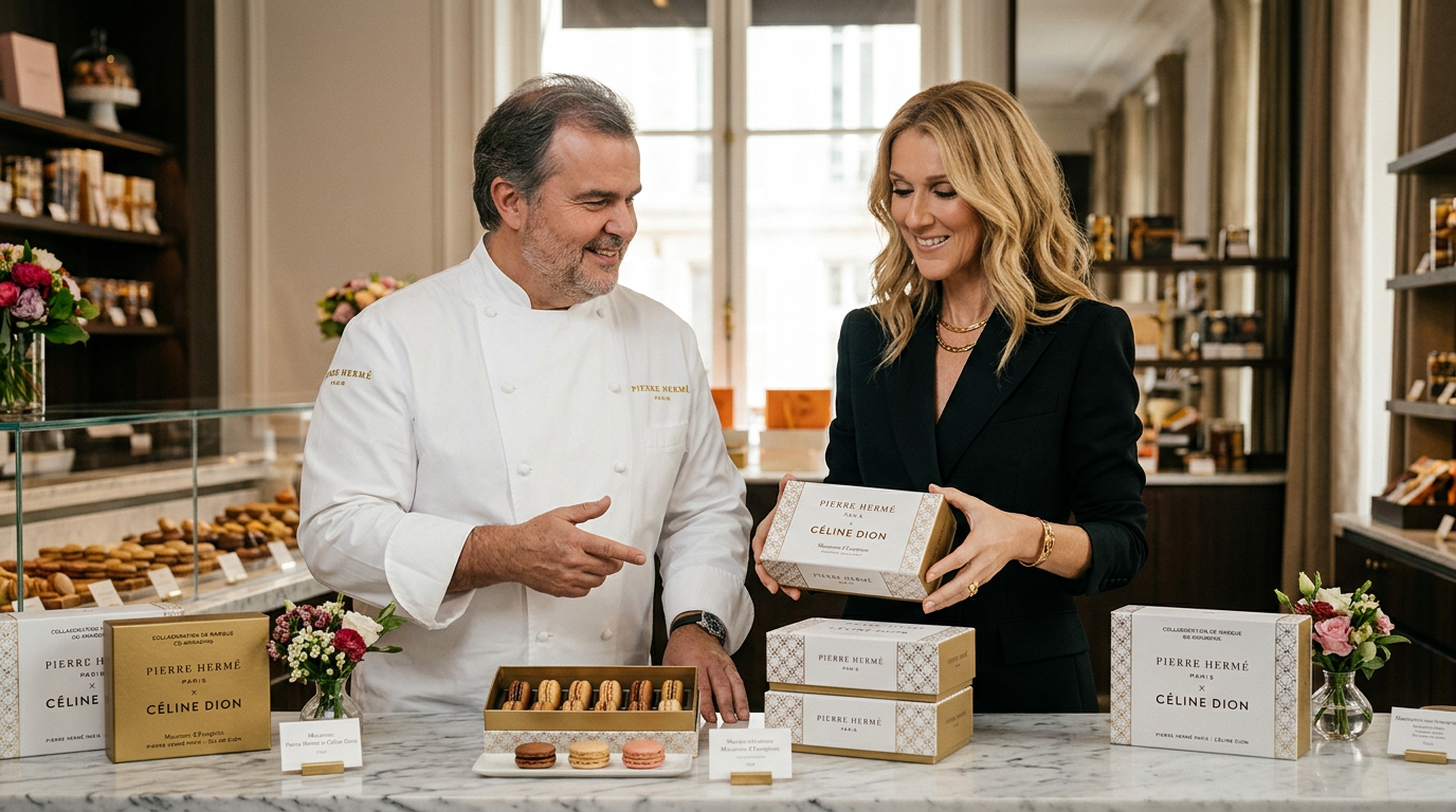 Pierre Hermé et Céline Dion : comprendre la logique d’une collaboration de marque
