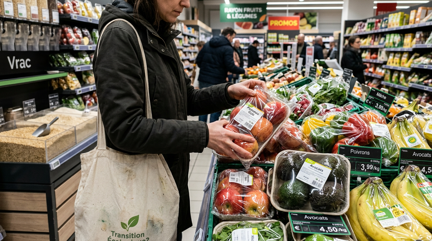 Plastique dans les supermarchés : pourquoi le suremballage résiste malgré les lois