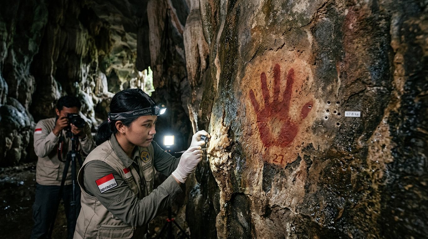 Art préhistorique : pourquoi une main peinte il y a 67 800 ans change notre regard sur l'humanité
